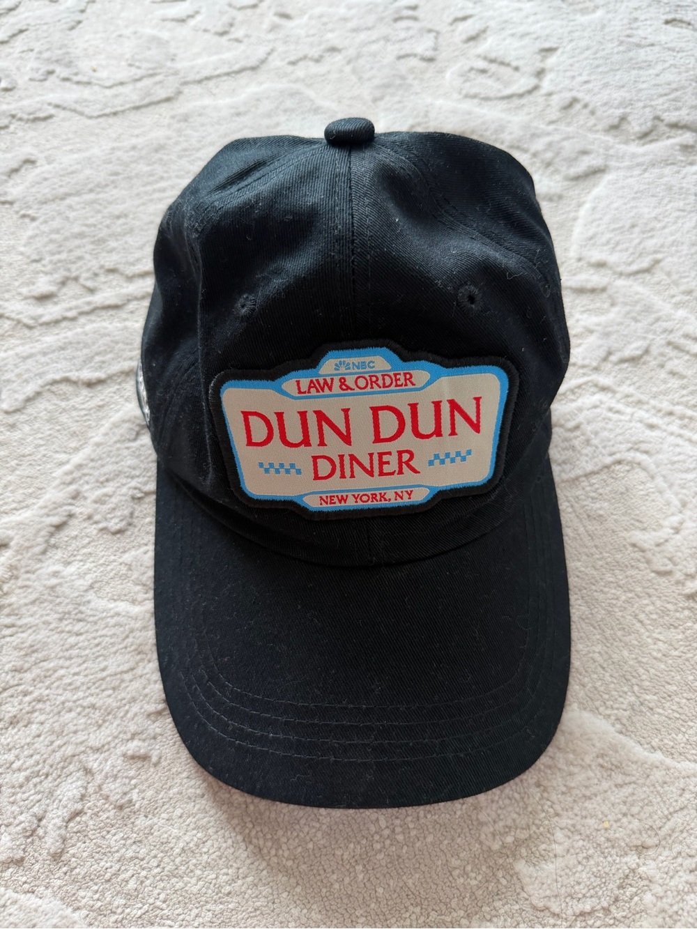 DUN DUN DINER Black Patch Baseball Cap